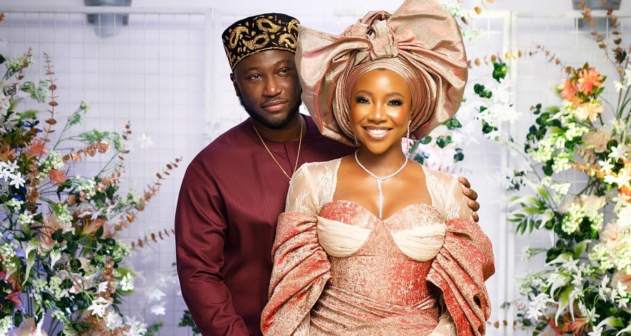 actress Ini Dima-Okojie Beautiful Bride Traditional Marriage