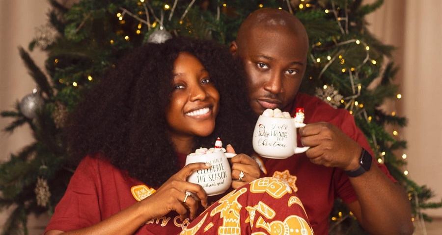 Actress Ini Dima-Okojie Shares Emotional Message About Spending Her First Christmas With Husband