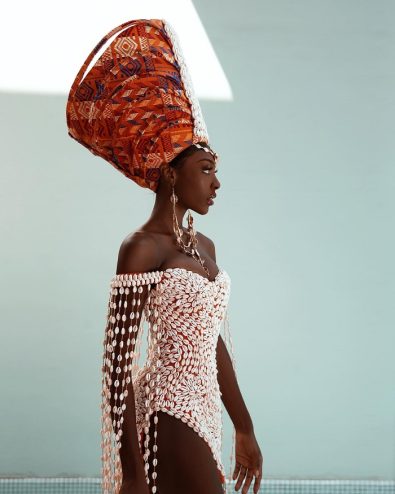 This Stunning Cowrie Dress Worn By Miss Côte d'Ivoire, Olivia Yace, Is ...