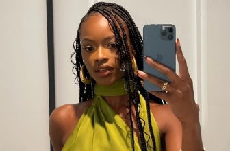 Mayowa Nicholas Modeling Lemon Dress