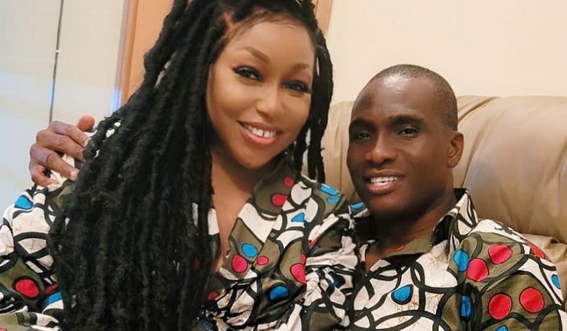 Rita Dominic Boyfriend-Fidelis Anosike Christmas Holiday Matching Outfits