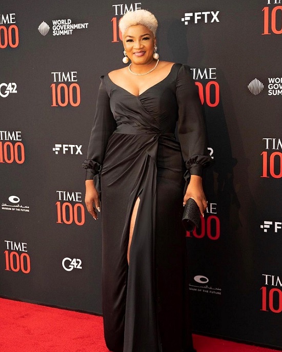 Omotola Red Carpet Look During Time100 Impact Awards, Dubai