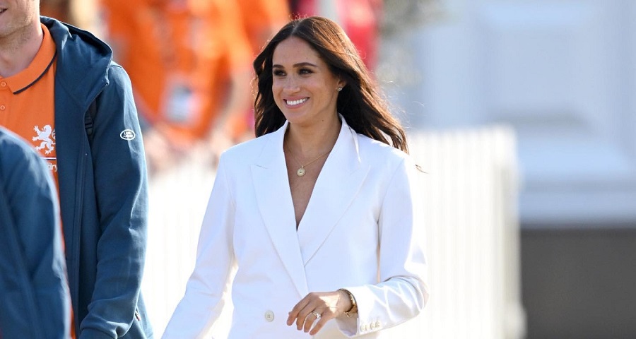 Photo of Meghan Markle Valentino All-White Suit Invictus Games 2022