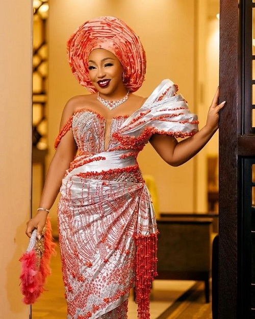 Photo of Rita Dominic Second Traditional Marriage Wedding Dress Designed By Tubo
