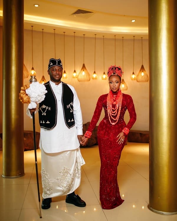 Actress Ini Dima-Okojie and Abasi Eneobong Traditional Wedding Photos