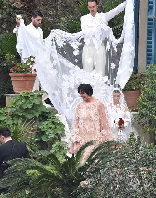 Kourtney Kardashian Italian Wedding Dress Dolce & Gabbana