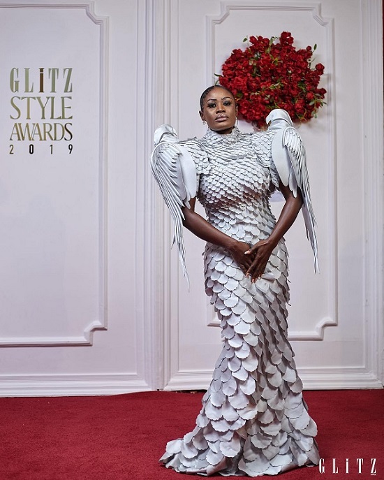 Photo of Nana Akua Addo Wearing Cary Santiago Dress Glitz Style Awards