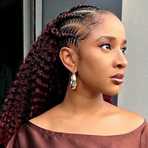 Adesua Etomi Cornrow Braids