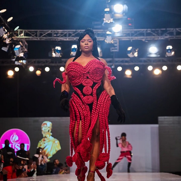 Yemi Alade Africa Magic Viewers Choice Awards Lush Hair Fashion Show - Fashion Police Nigeria