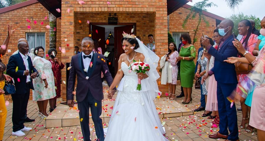 Photo of African Bride and Groom Wedding Ceremony - Fashion Police Nigeria