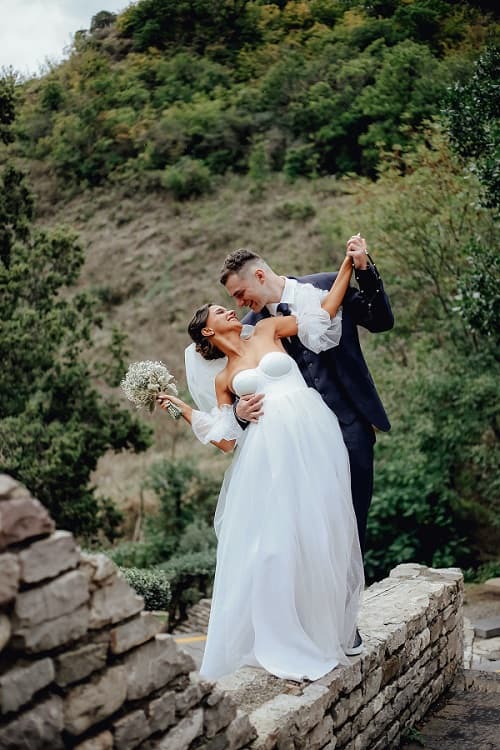 photo of bride and groom dancing - fashion-police-nigeria