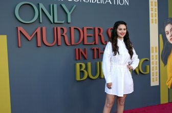 Selena Gomez White Shirt Dress Only Murders in the Building premiere