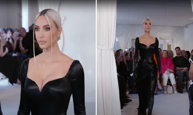 Kim Kardashian Walk Balenciaga Show At Paris Haute Couture Week