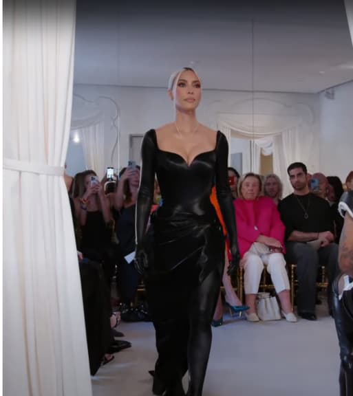 Kim Kardashian Walking the Balenciaga Couture Week show 2022