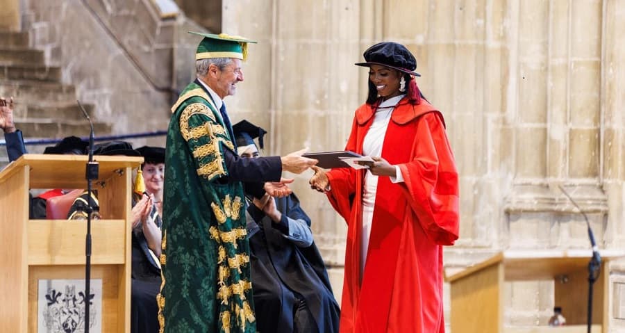 Tiwa Savage Receiving Honorary Doctorate From University of Kent, 2022 Photo
