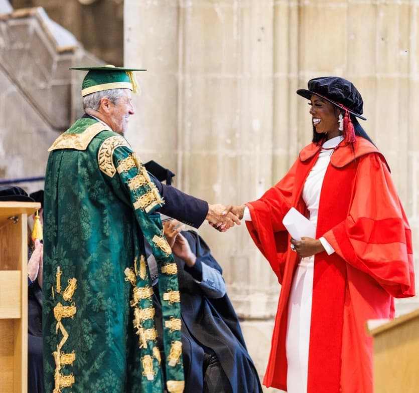 Tiwa Savage Receiving Honorary Doctorate From The University of Kent 