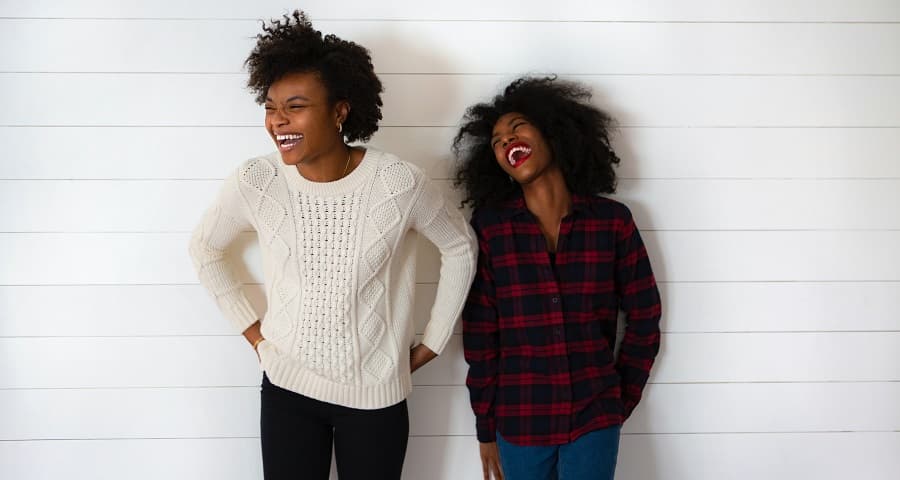 Two African American Women Smiling Photo