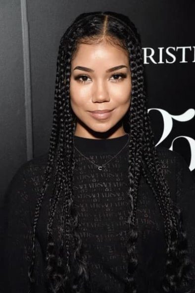 Jhene Aiko Wearing the Knotless Braids Photo