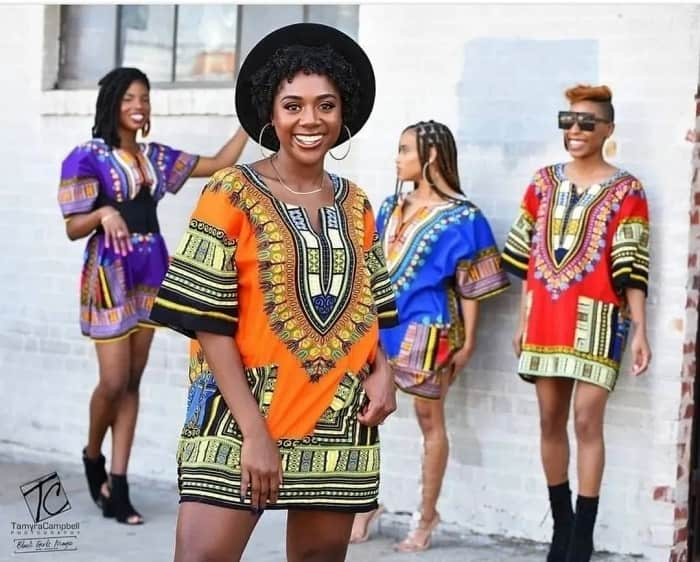 African American Women Wearing Dashiki Clothe Photo