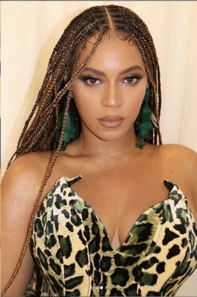 Beyonce wearing knotless braids photo - Fashion Police Nigeria