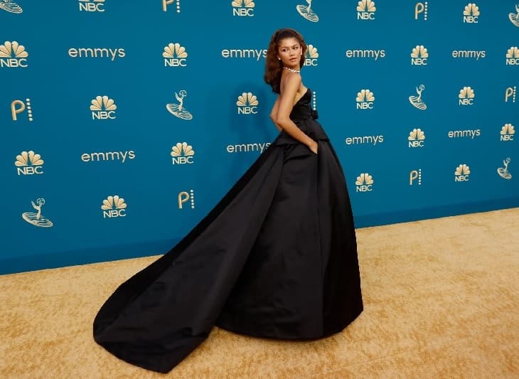 Zendaya at 2022 Emmys Awards Red Carpet Look - Fashion Police Nigeria