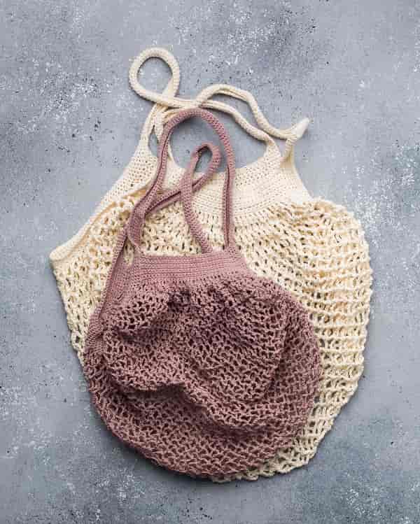 Knitted handbag photo