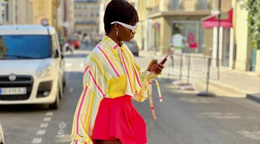 African American woman street style photo
