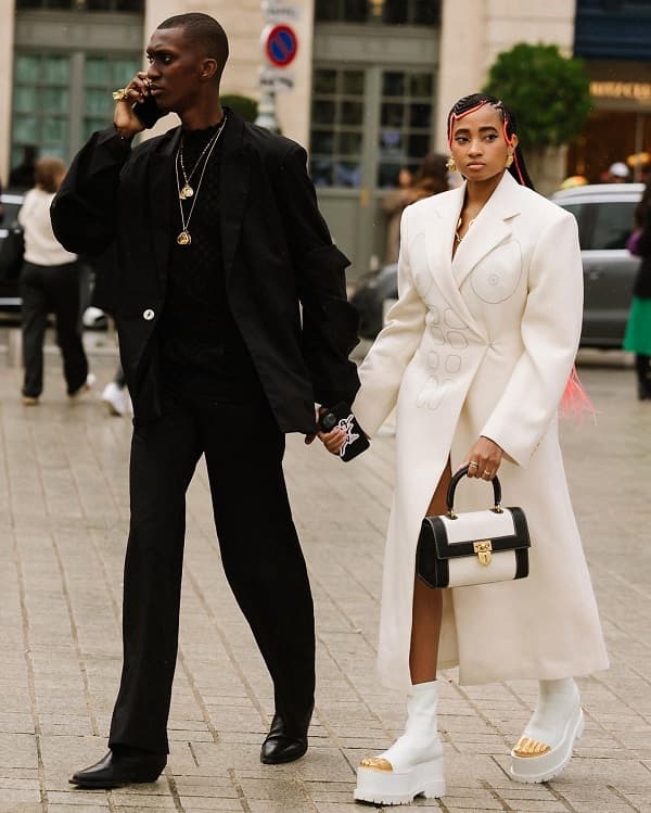 Husband and wife fashion week street style photo - Fashion Police Nigeria
