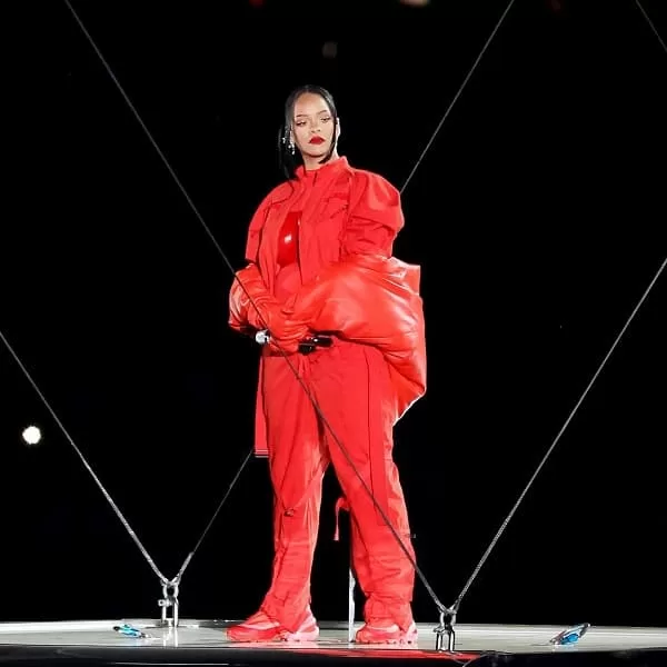 Rihanna Super Bowl Halftime Show Jumpsuit photo