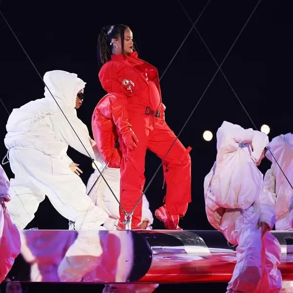 Rihanna Super Bowl Halftime Show Jumpsuit photo