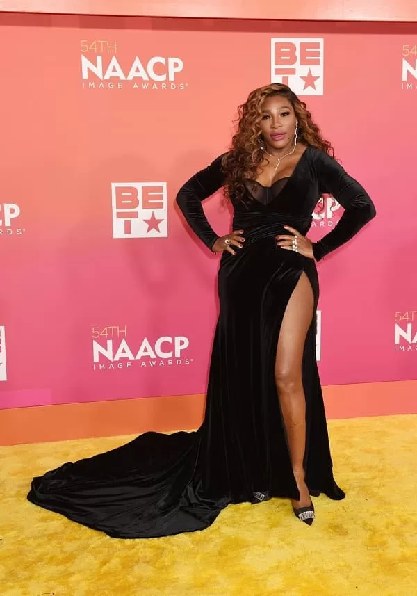 Serena Williams wears Brandon Blackwood Gown for 2023 NAACP Image Awards