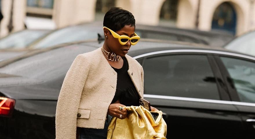 Woman fashion week street style photo - Fashion Police Nigeria