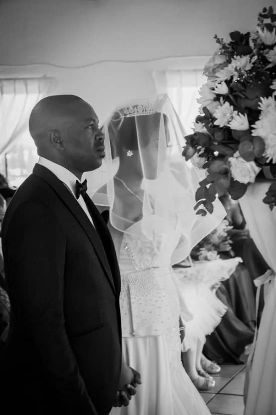 Bride and groom civil wedding photo - Fashion Police Nigeria