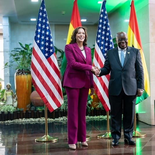 US Vice President, Kamara Harris visit to Ghana photo 2023 
