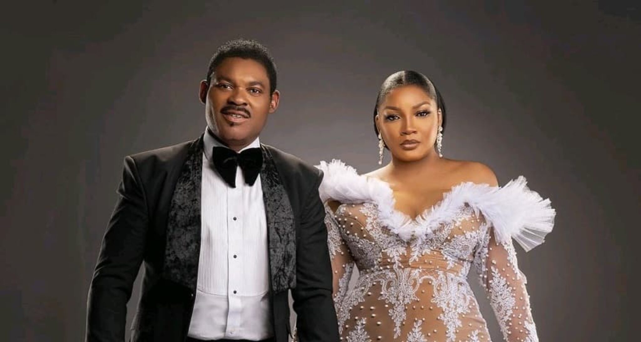 Omotola Jalade And Husband Cuddle Up In A Bedroom To Mark Their 27 Years Wedding Anniversary Fpn