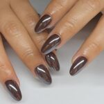 Choco milk nails neutral manicure trend - Fashion Police Nigeria