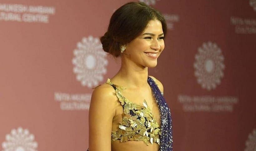 Zendaya Rahul Mishra dress NMACC Opening Mumbai, India