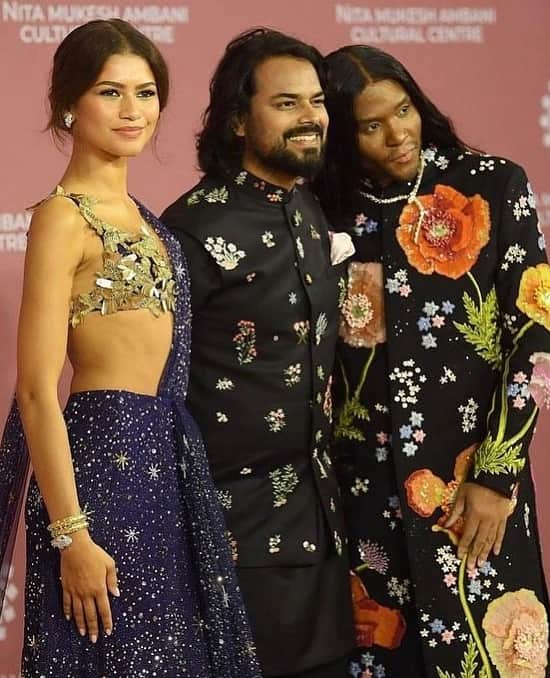 Zendaya Rahul Mishra dress NMACC Opening Mumbai, India