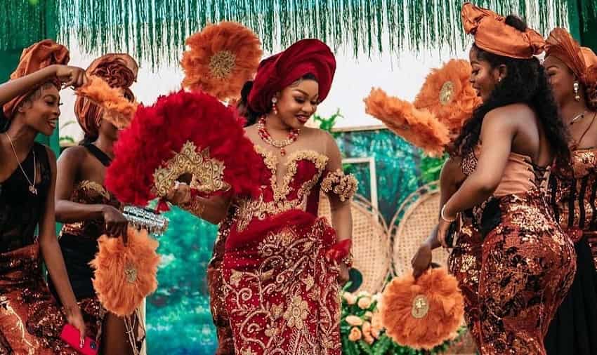 Photo of Nigerian Igbo bride wearing traditional wedding dress - Fashion Police NG