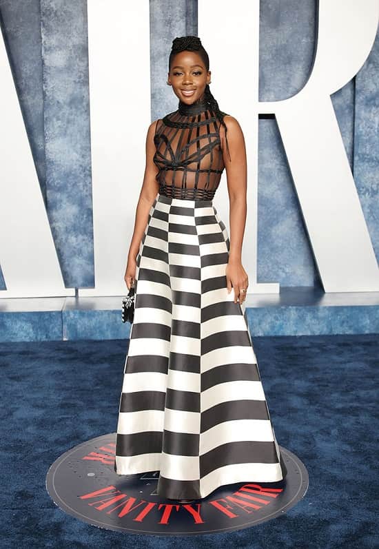 Thuso Mbedu Wore Dior Haute Couture To The 2023 Vanity Fair Oscar Party - Fashion Police Nigeria