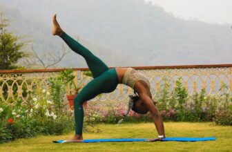 African American woman showcasing different yoga poses - Fashion Police Nigeria