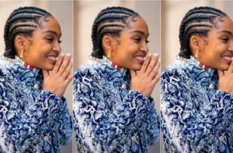 Yara Shahidi wearing all-back goddess braids hairstyle - Fashion Police Nigeria