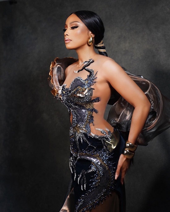 Bonang Matheba wears Biji Couture for 2023 SA beauty pageant - Fashion Police Nigeria
