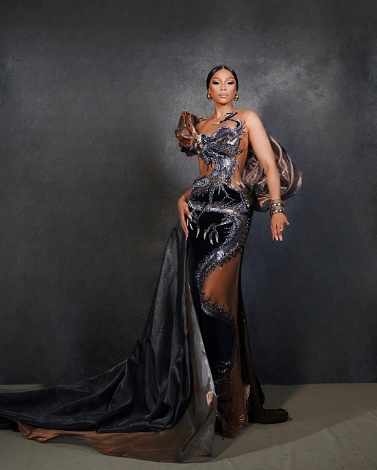 Bonang Matheba wears Biji Couture for 2023 SA beauty pageant - Fashion Police Nigeria