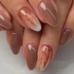 Latte nails trend for fall season - Fashion Police Nigeria