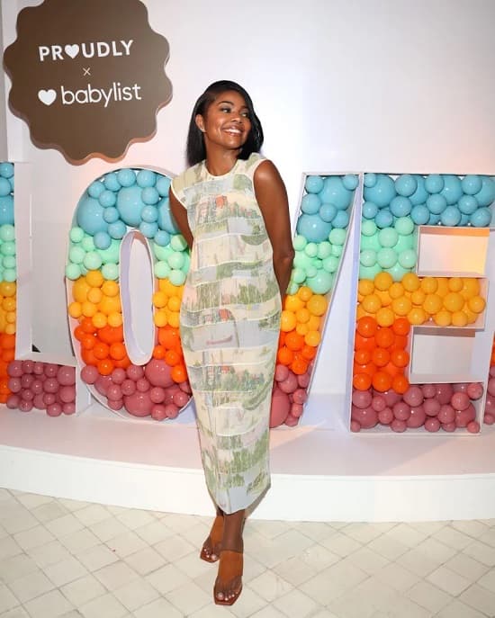 Gabrielle Union sheath dress photo for Proudly Hair Care Launch - Fashion Police Nigeria