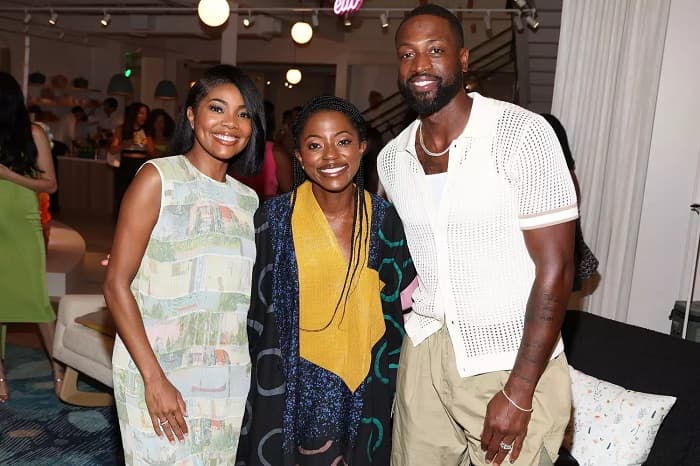Gabrielle Union, Dwyane Wade, and Naana Boakye photo at Proudly Hair Care Launch - Fashion Police Nigeria