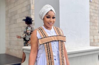 Rita Dominic wearing head-to-toe black outfit - Fashion Police Nigeria