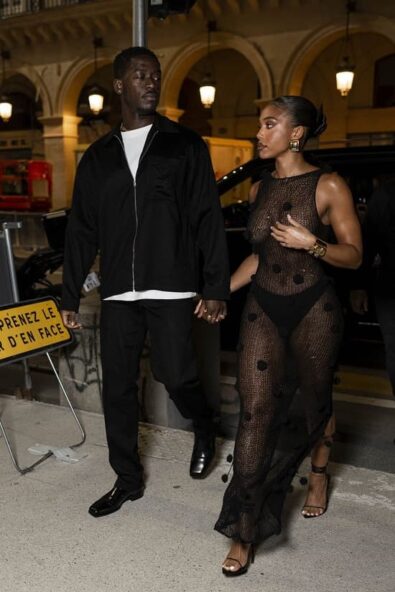 Lori Harvey wears a revealing dress to step out for a date night with boyfriend Damson Idris in Paris after Fashion Month - Fashion Police Nigeria
