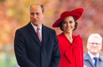 Princess Kate Bundles Up in All-Red To Receive President Yoon Suk Yeol and His Wife